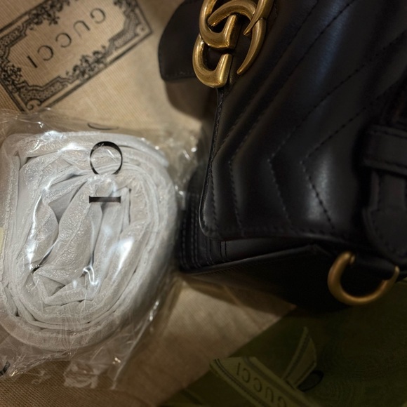 Authentic GUCCI Marmont mini top handle bag NEVER USED. *New pics added 12/24/24 - Picture 4 of 15